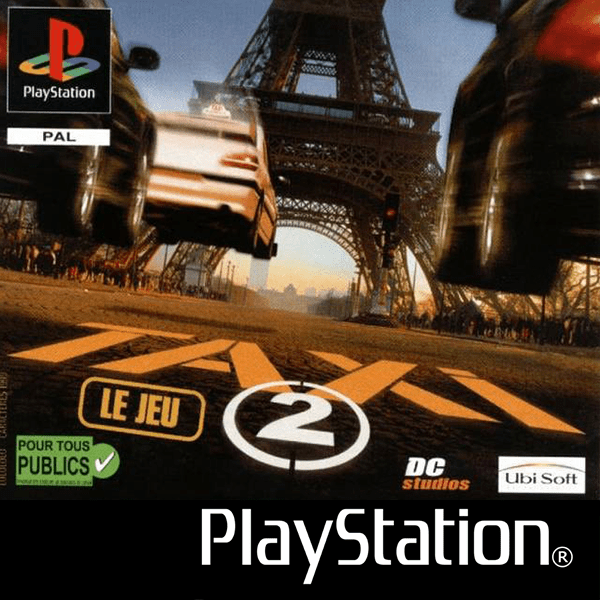 Taxi 2 box art for Playstation